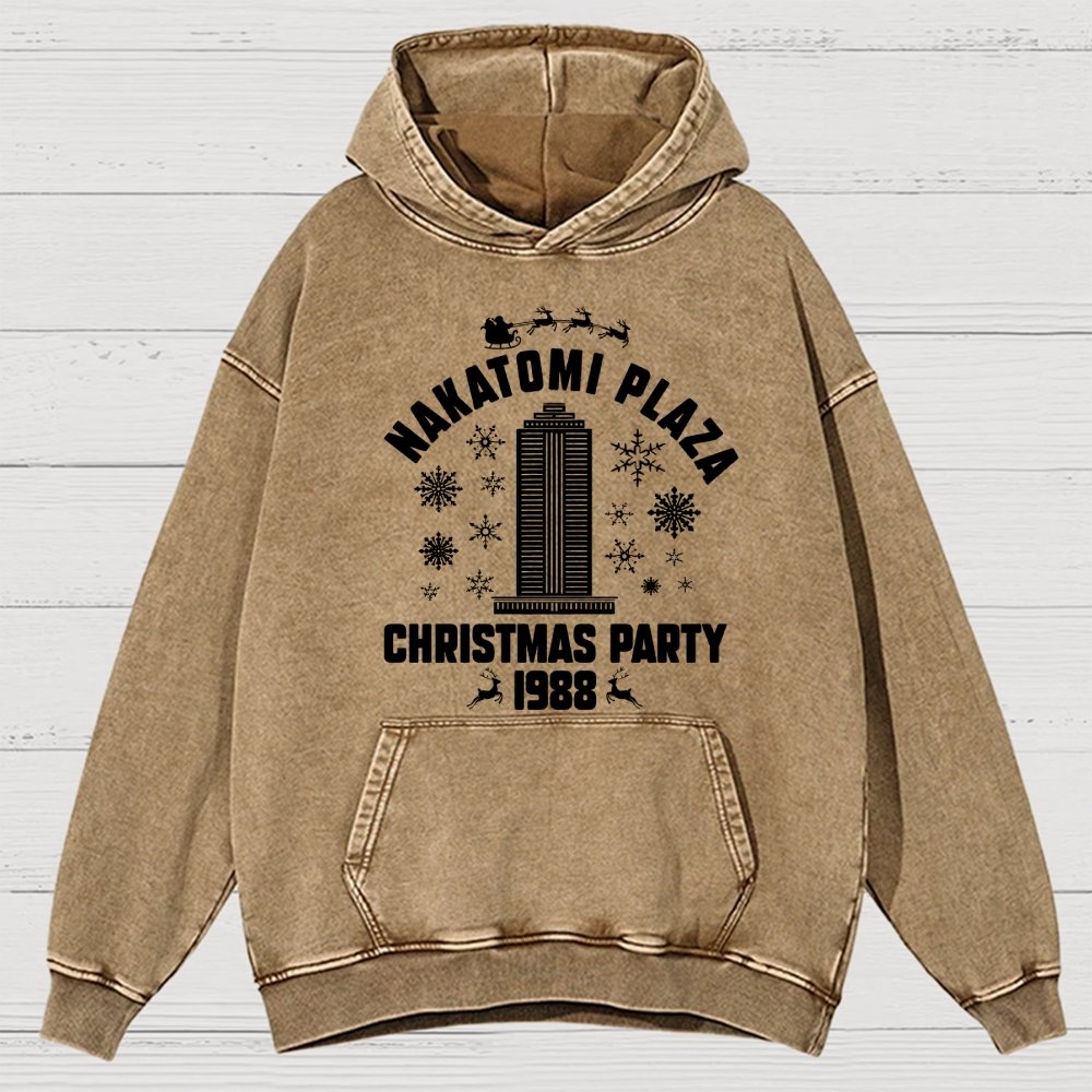 Holiday Christmas Party Vintage Distressed Hoodie