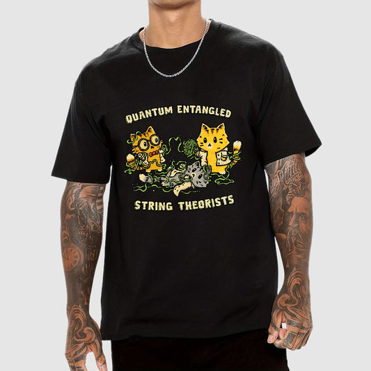 Quantum Entangled String Theorists Geek T-Shirt