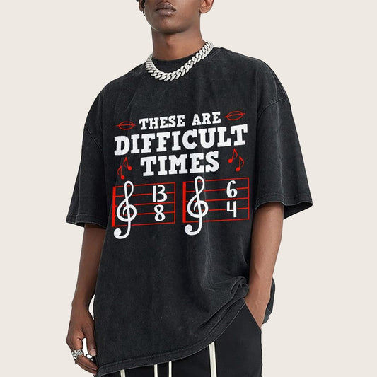 These Are Difficult Times Vintage Distressed T-shirt