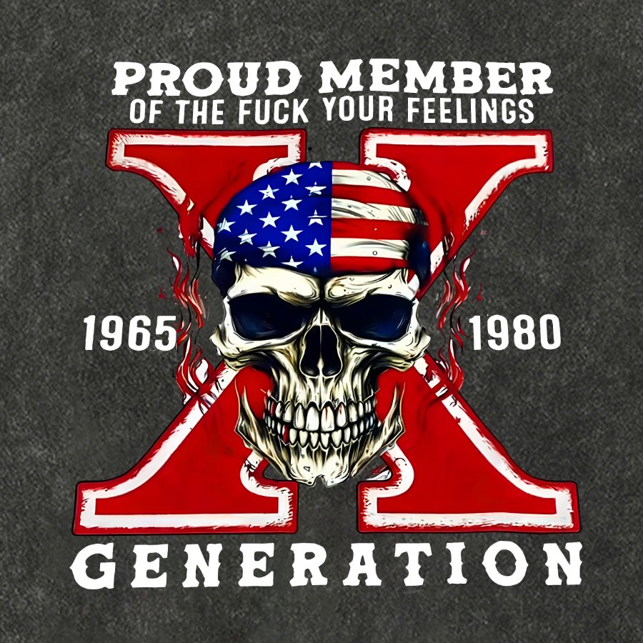 Generation X Vintage Distressed T-shirt