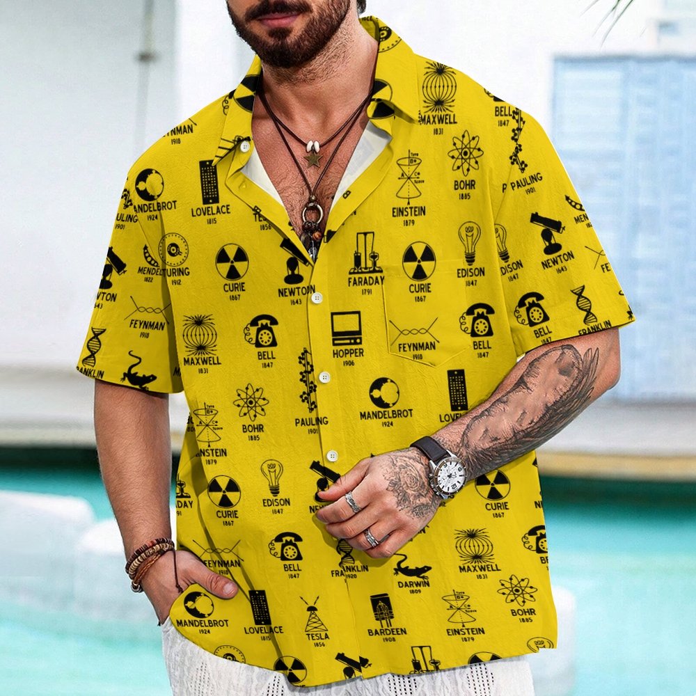 Chemistry & Physics Geek Hawaiian Shirt