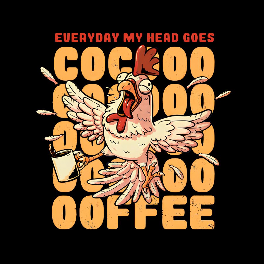 Cocoffee Funny Chicken Nerdy T-Shirt