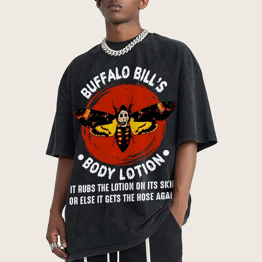 buffalo bills body lotion Vintage Distressed T-shirt