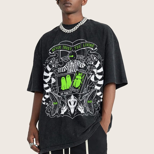 Never Trust the Living Vintage Distressed T-shirt