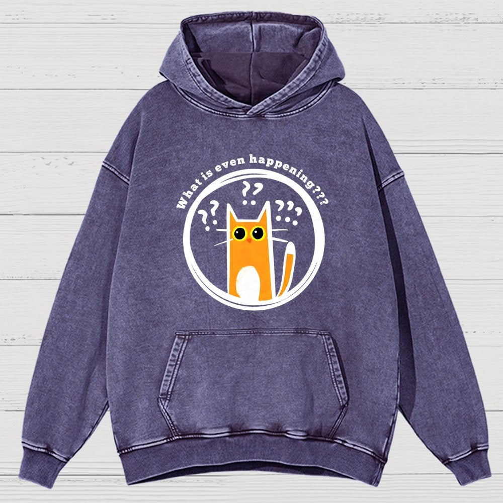 What is Even Happening Vintage Distressed Hoodie