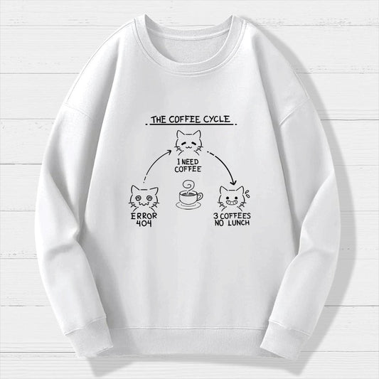 The Coffee Cycle Geek Cotton Sweatshirt