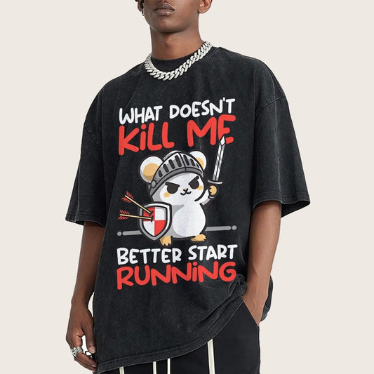 Knight mouse Vintage Distressed T-shirt