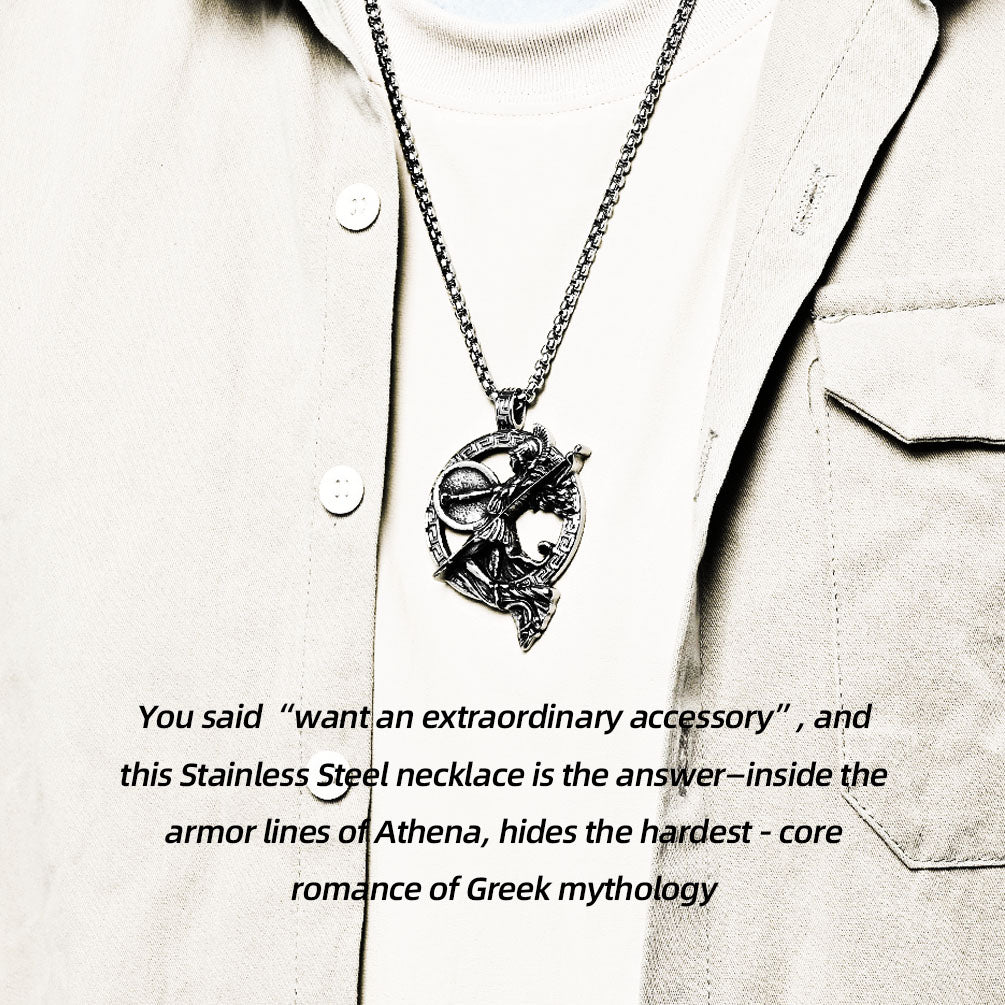 Stainless Steel Athena Necklace | With Mythical Armor, Show Your “Goddess Aura”