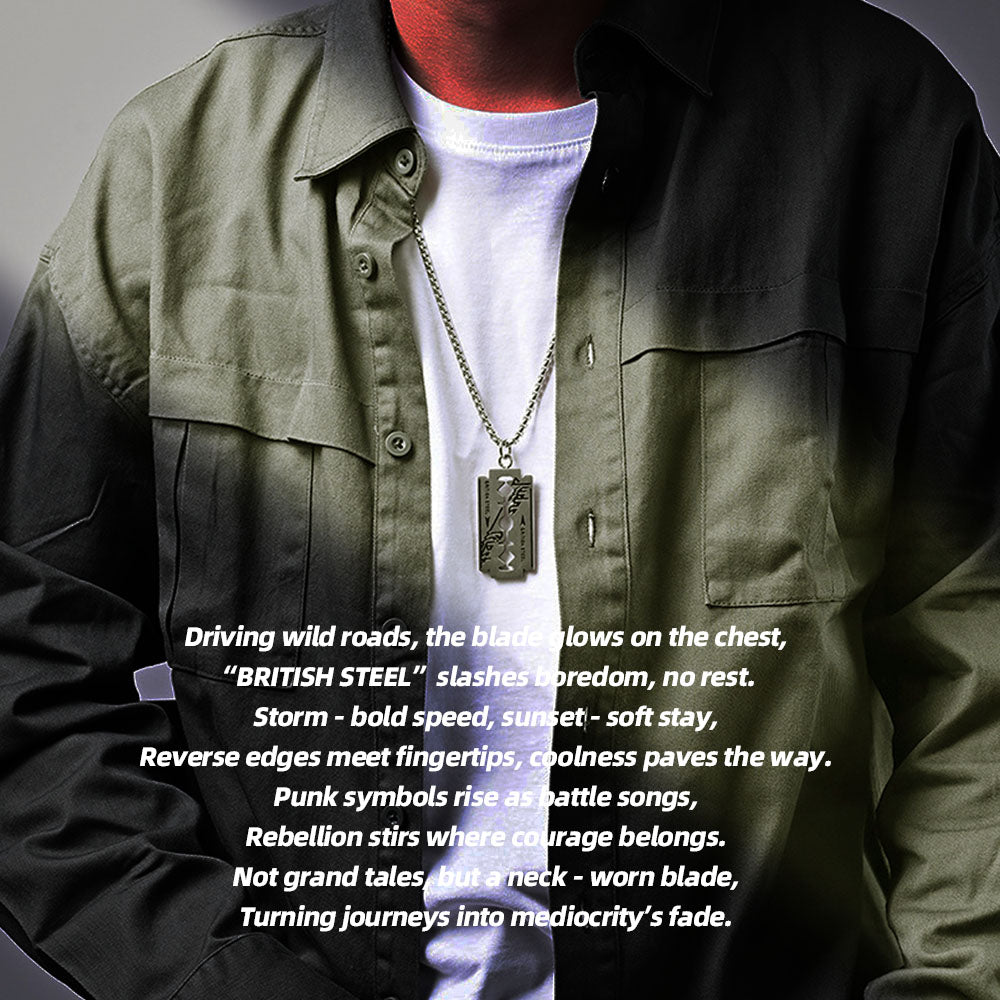 Blade Stainless Steel Necklace | Slash the Boundaries of Mediocrity with Sharp Edges