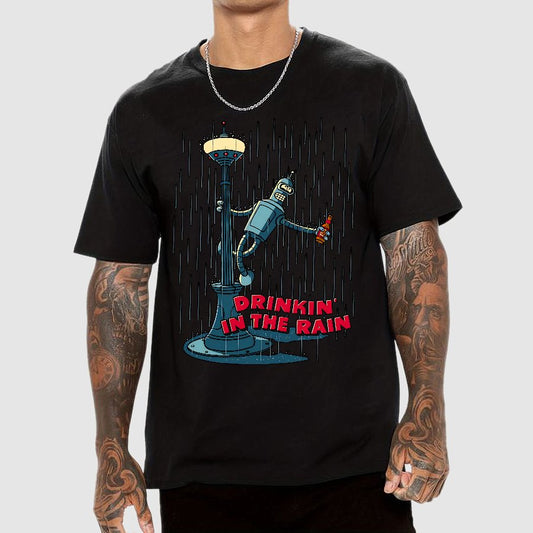 Drinkin' in the Rain Geek T-Shirt