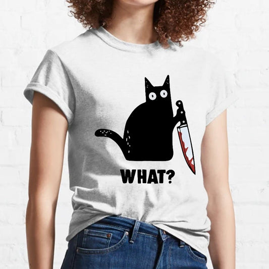 What?Funny Cat Geeky T-Shirt
