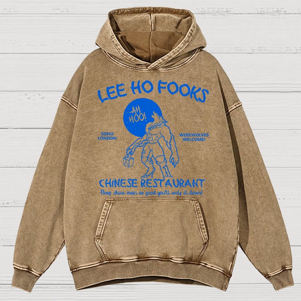 Lee Ho Fooks Chinese Restaurant Vintage Distressed Hoodie