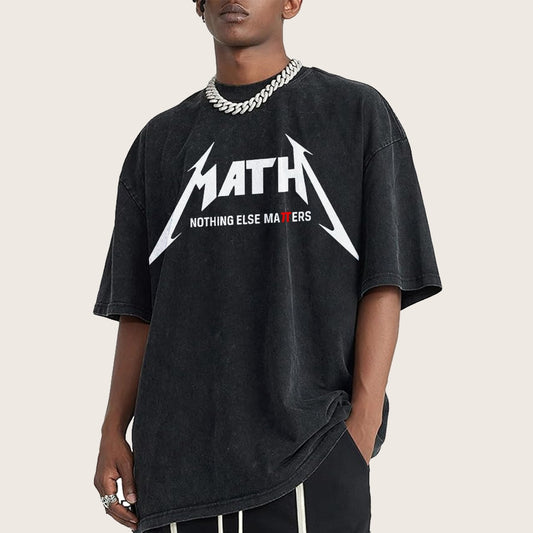 Math Nothing Else Matters Vintage Distressed T-shirt