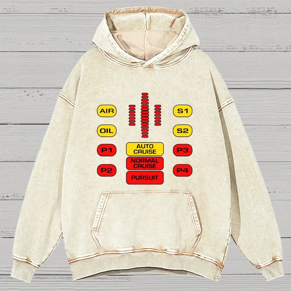 Kit Dashboard Supercar Vintage Distressed Hoodie