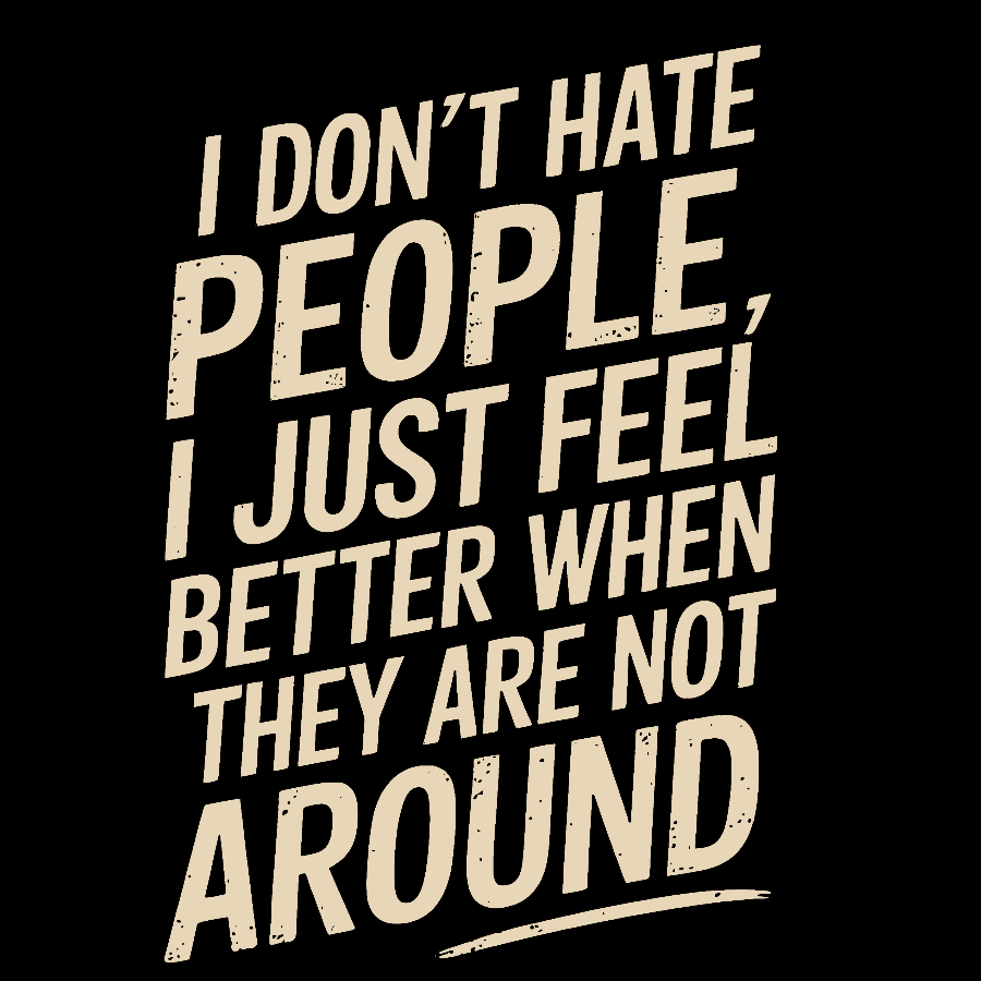 I Don't Hate People Geek T-Shirt