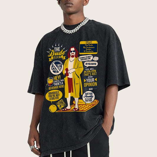 The Dude Quotes Vintage Distressed T-shirt