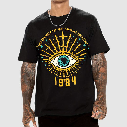 1984 George Orwell Control The Future Geek T-Shirt