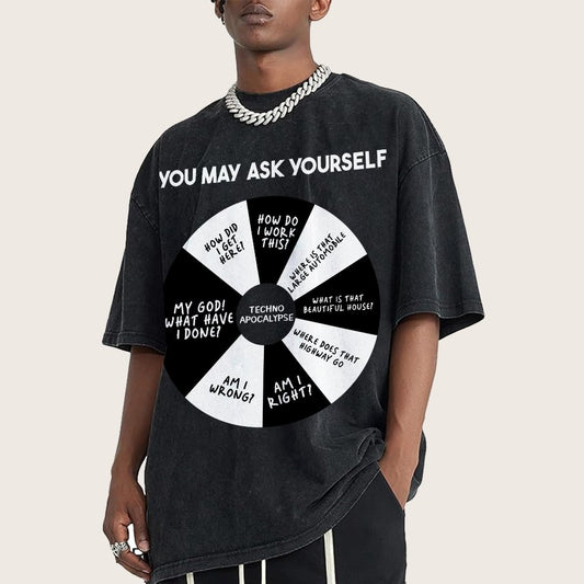 You May Ask Yourself Vintage Distressed T-shirt