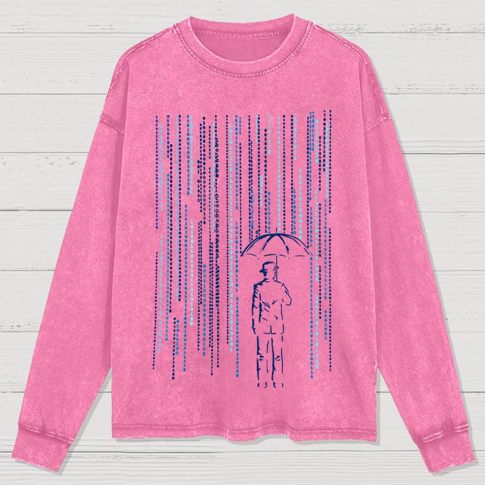 Digital Detox Washed Long Sleeve Tee