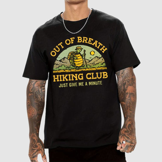 Out Of Breath Hiking Club Geek T-Shirt