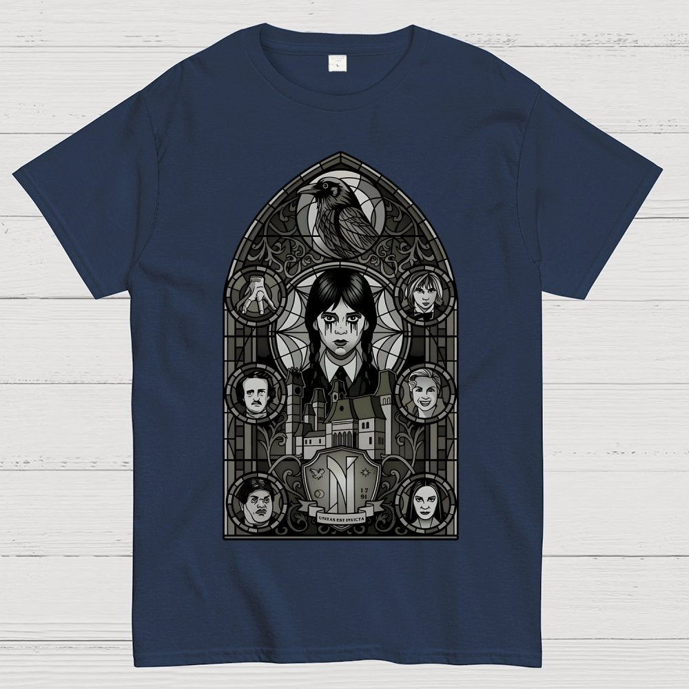 Stained Glass of Outcasts Geek T-Shirt