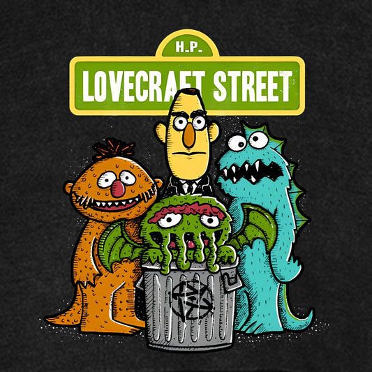 Lovecraet Street Vintage Distressed Hoodie