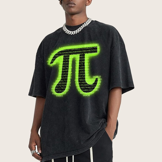 Pi Vintage Distressed T-shirt