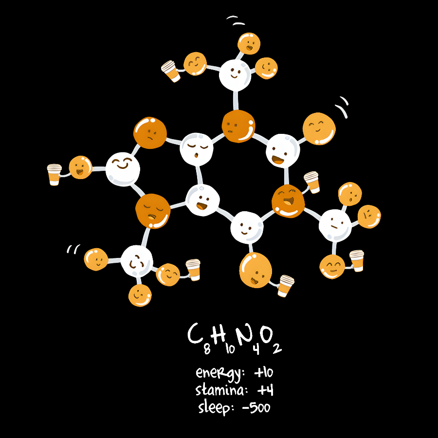 Caffeine Power Up Geek T-Shirt