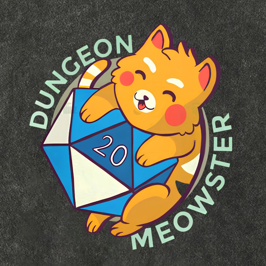 Dungeon Meow Vintage Distressed T-shirt