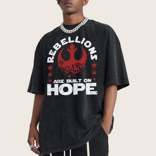 Star Galaxy's Retro Rebellions Are Built On Hope Vintage Distressed T-shirt