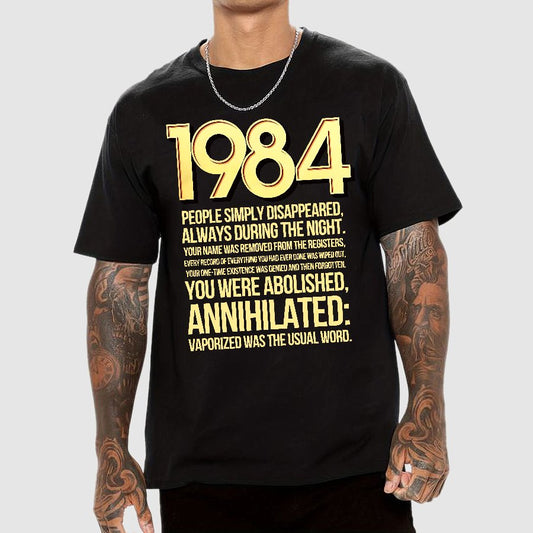 1984-Evaporation-Satire Geek T-Shirt