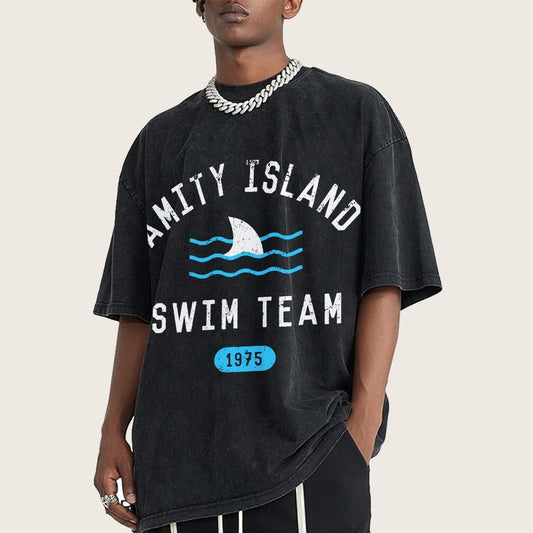 Sunny Bay Swim Team Vintage Distressed T-shirt