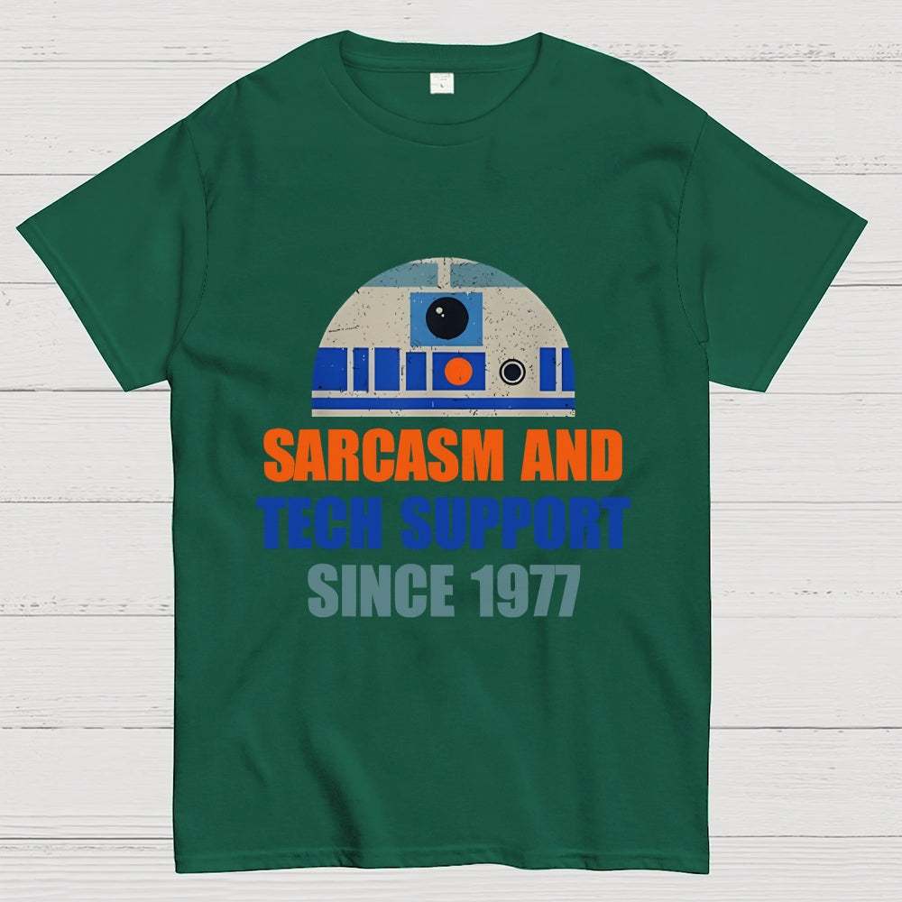 Providing Sarcasm and Tech Support Since 1977 Geek T-Shirt