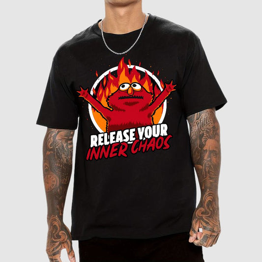 Chaos Puppet Fire Geek T-Shirt