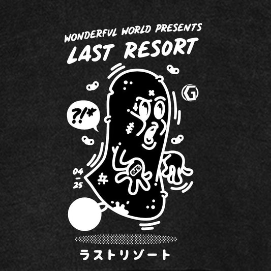 Last Resort! Sarcasm Vintage Distressed Hoodie