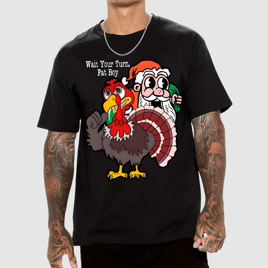 Wait Your Turn, Fat Boy Geek T-Shirt