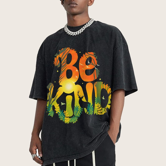 Be Kind Vintage Distressed T-shirt