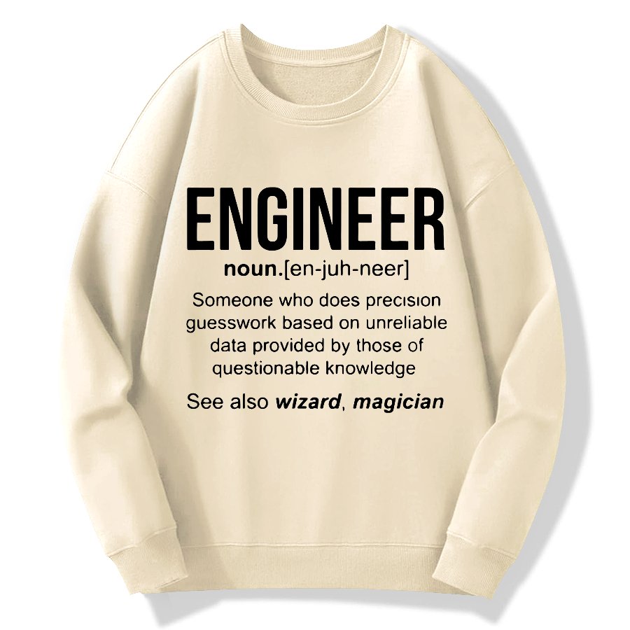 Engineer Geek Cotton Sweatshirt