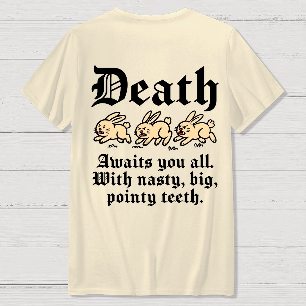 Run Away Front And Back Printing Geek T-Shirt