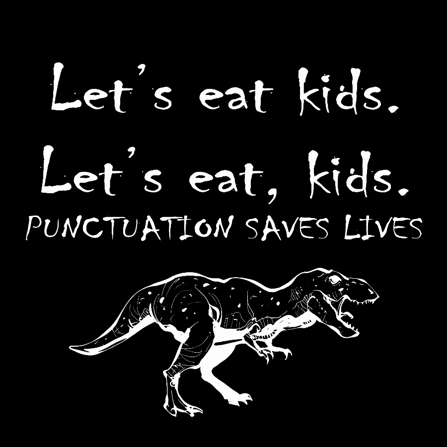 Punctuation Saves Lives .Geek T-Shirt