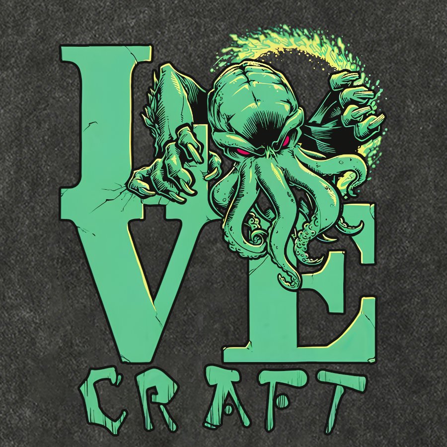 Cthulhu Vintage Distressed T-shirt