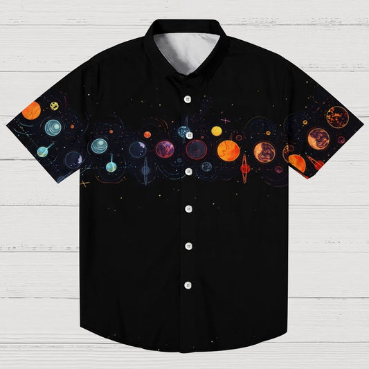 Cosmic planets Geek Hawaiian Shirt