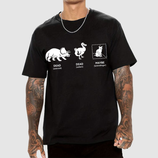 Dead Dead Maybe(Schrodingers Cat) Geek T-Shirt