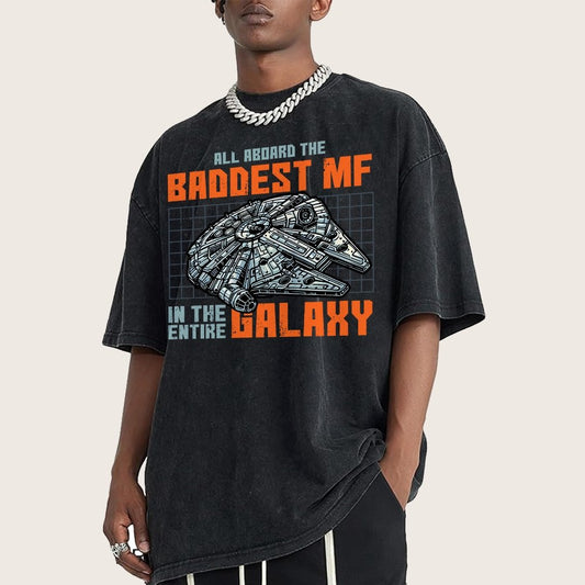 Baddest in the galaxy Vintage Distressed T-shirt
