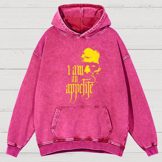 I Am An Appetite Vintage Distressed Hoodie