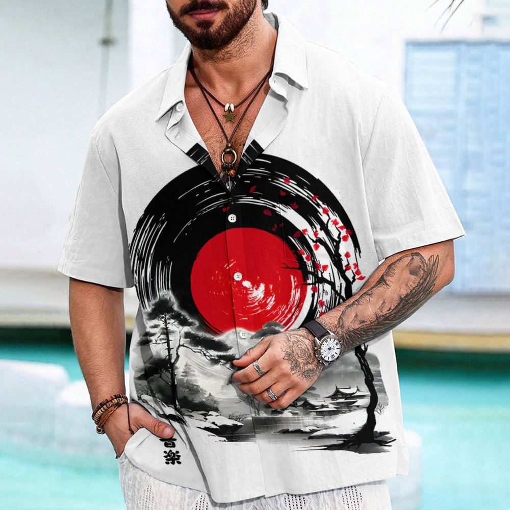 Sound Of Japan Sumi E Geek Hawaiian Shirt