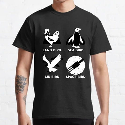 Bird Types Funny Geeky T-Shirt