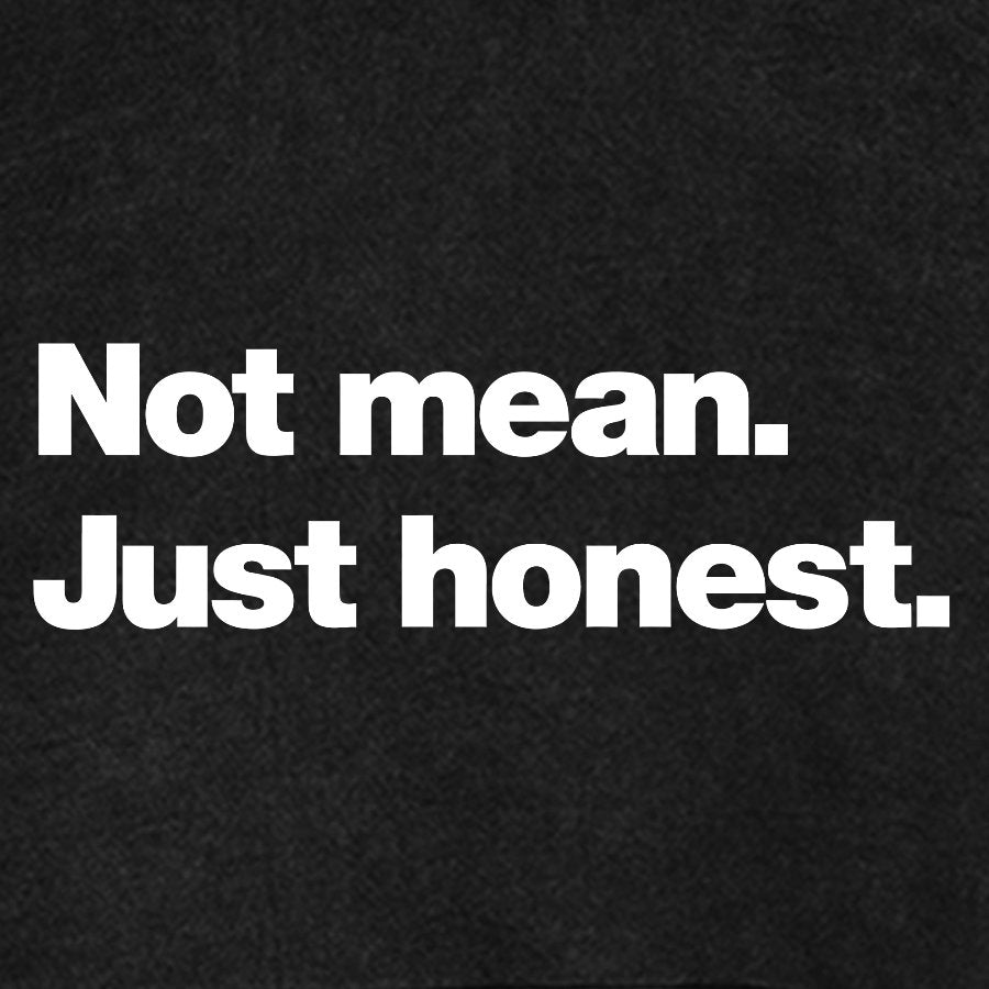 Not Mean. Just Honest Vintage Distressed Hoodie