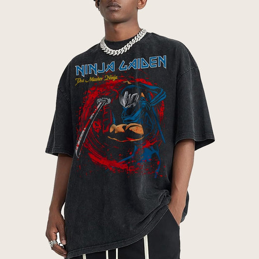 Super Ninja Vintage Distressed T-shirt