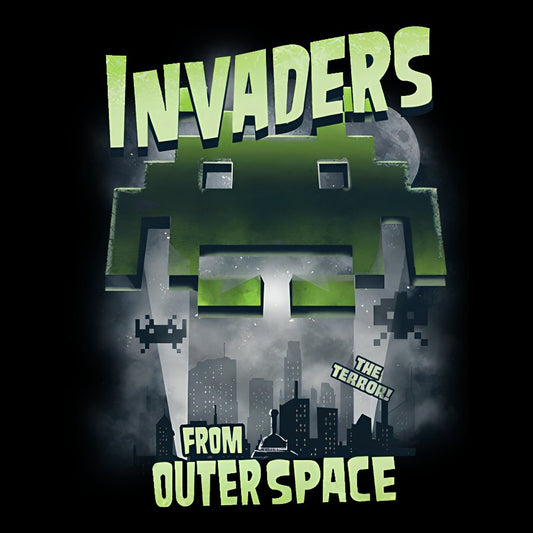 Invaders From Outer Space Geek Cotton Sweatshirt